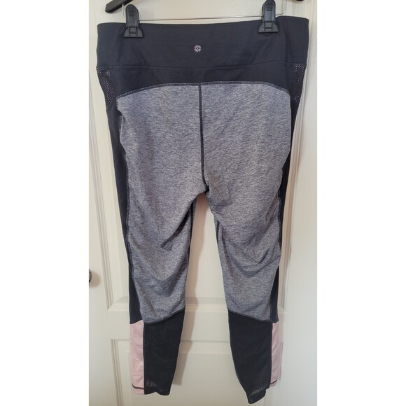 Women's Plus Size Tangerine Black, Gray, Pink Mesh Leggings - Picture 2 of 4